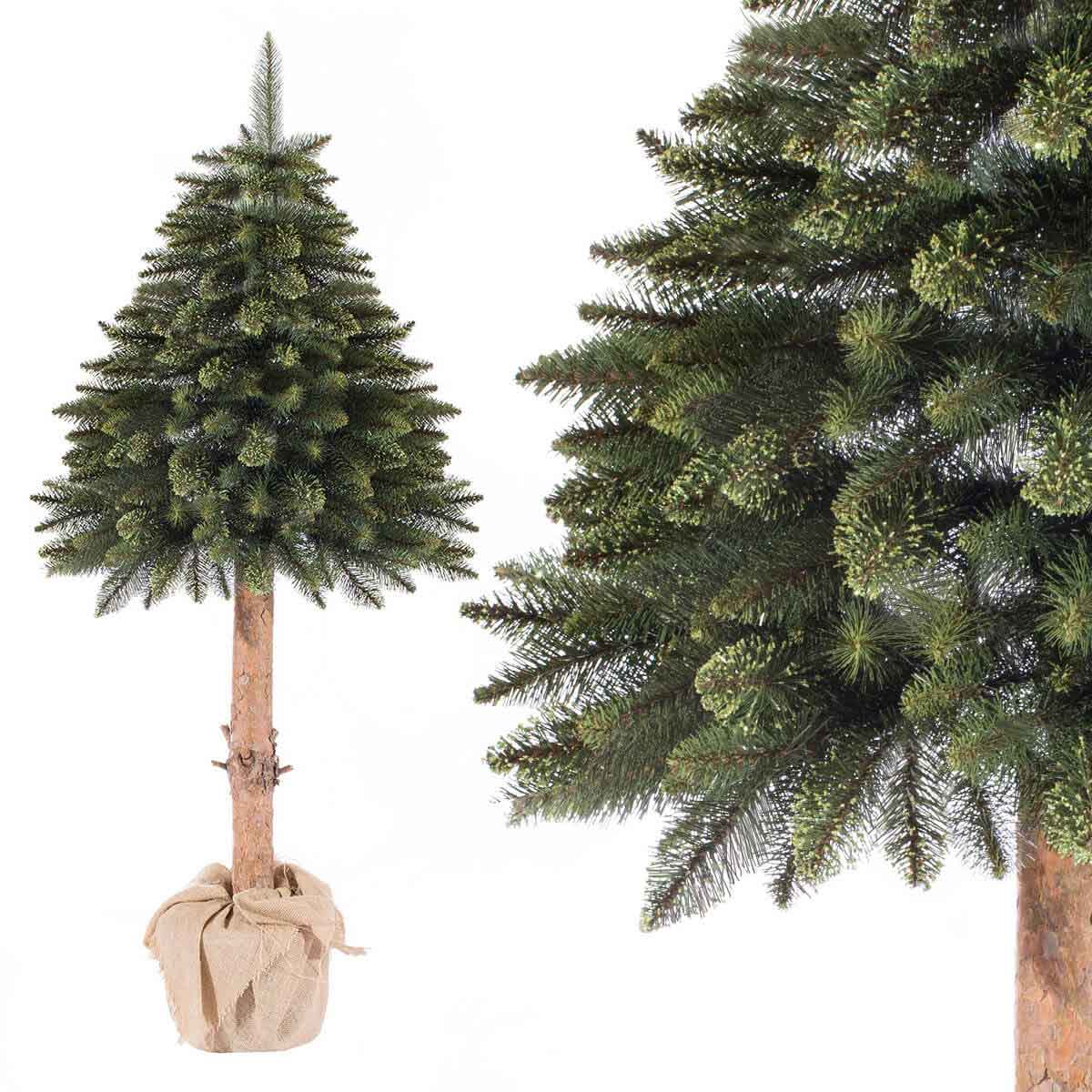 150cm Künstlicher Weihnachtsbaum FICHTE NATURSTAMM *Natur